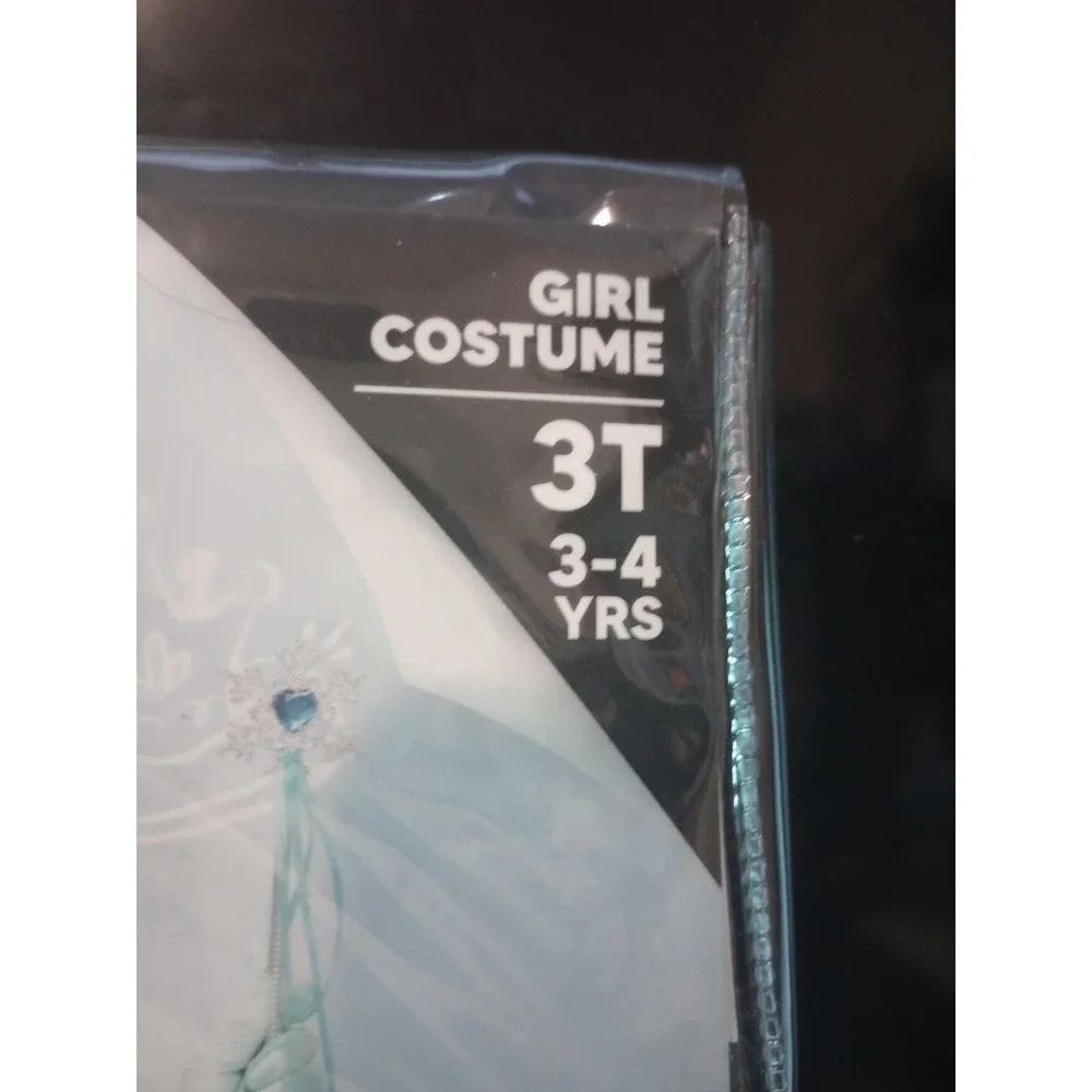Spooktacular Creations Ice Princess Costume Girls 3T Dress Wig Wand Gloves